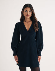 Black Cord Rigga Mini Dress