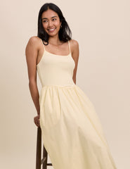 Butter Yellow Madelyn Midi Dress