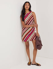 Multi-Coloured Striped Palermo Mini Dress