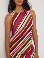 Multi-Coloured Striped Palermo Mini Dress