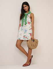 White Printed Palermo Mini Dress