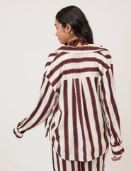 Brown Striped Shirt