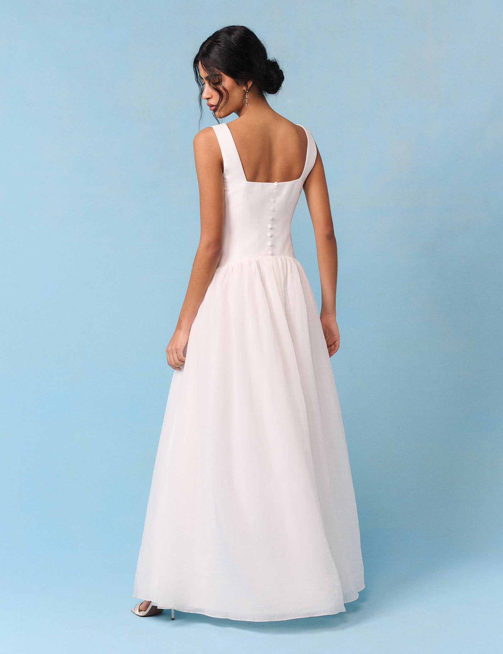Bridal Ivory Corset Maxi Honey Maxi Dress