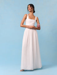 Bridal Ivory Corset Maxi Honey Maxi Dress