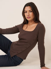 Square Neck Asymmetric Top