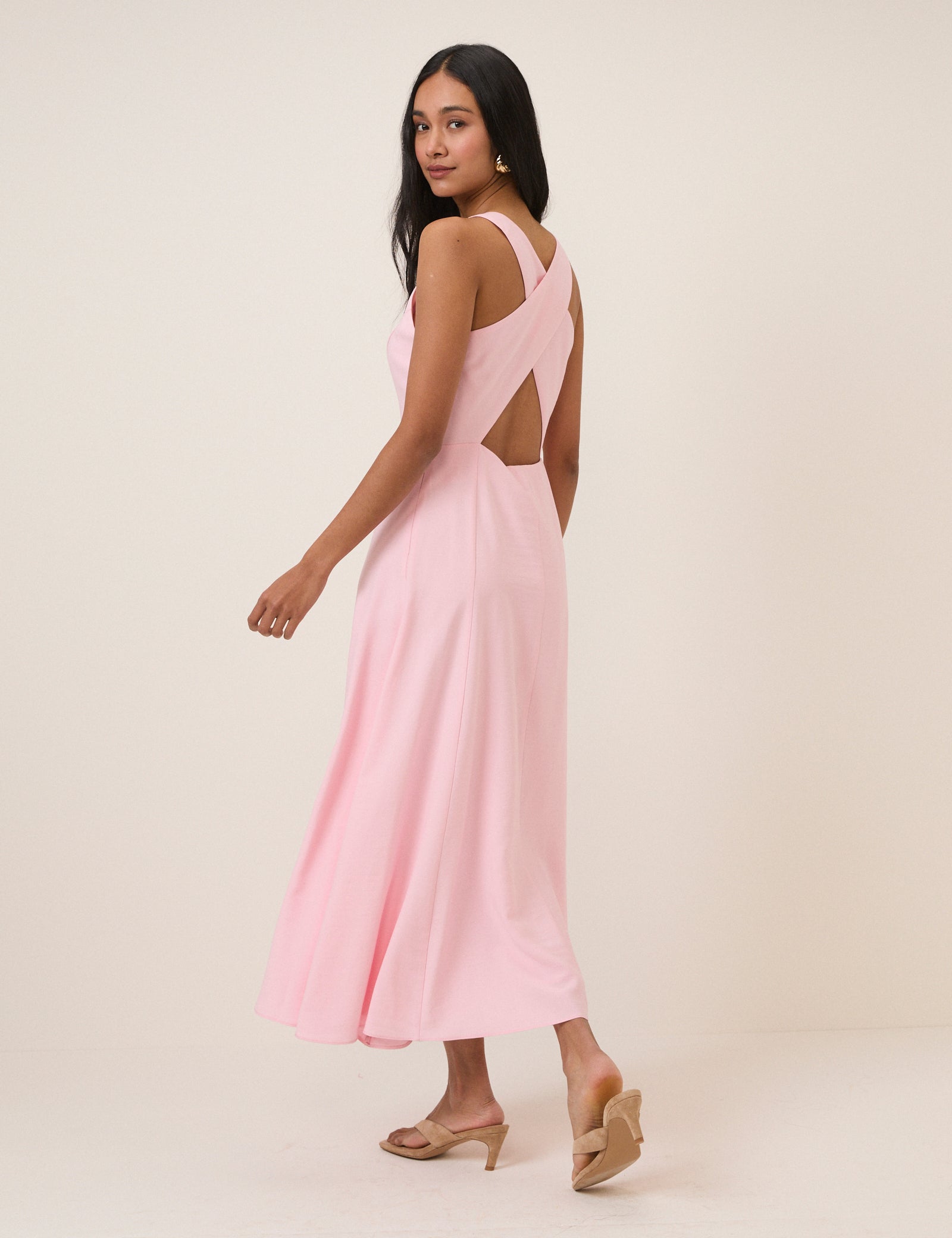 Pink Reign Midi Dress