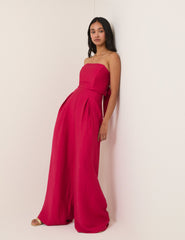 Pink Bandeau Rory Jumpsuit