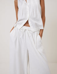 White Side Split Elstow Trousers