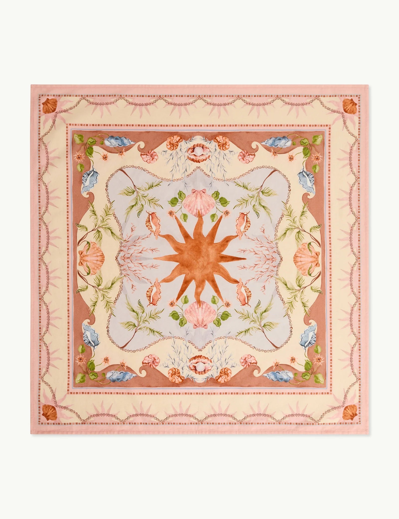Orange Printed Headscarf