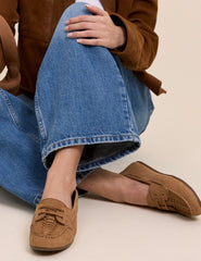 Tan Suede Loafers