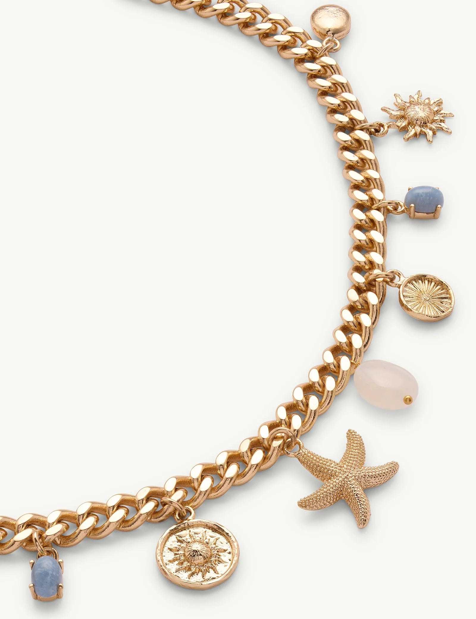 Gold Plated Summer Charm Necklace