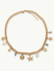 Gold Plated Summer Charm Necklace