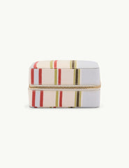 Cream Striped Jewellery Case
