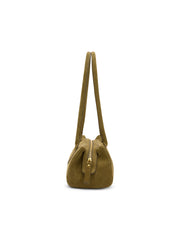 Khaki Structured Shoulder Bag