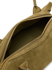 Khaki Structured Shoulder Bag