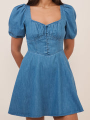 Blue Denim Tulla Mini Denim Dress