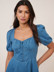 Blue Denim Tulla Mini Denim Dress