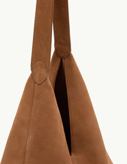 Tan Suede Slouch Bag
