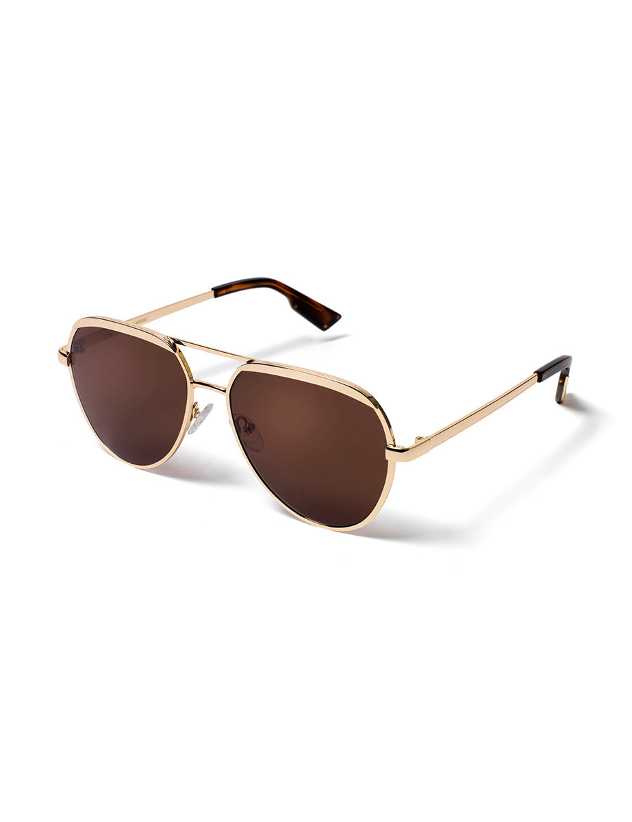 Gold Aviator Amelia Sunglasses