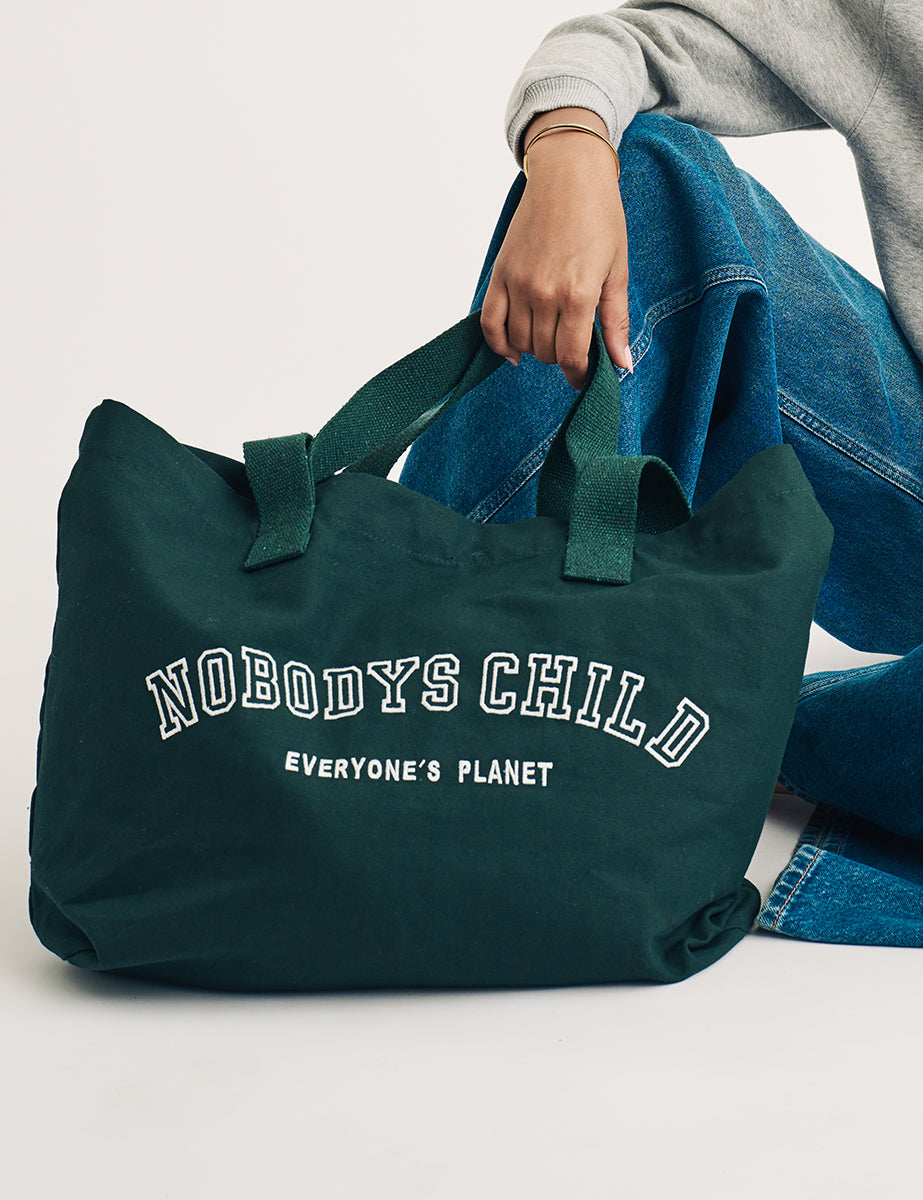 Green Canvas Tote Bag