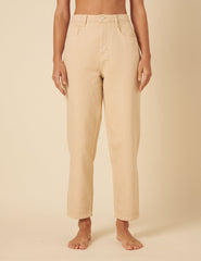 Stone Denim Tapered Straight Jeans