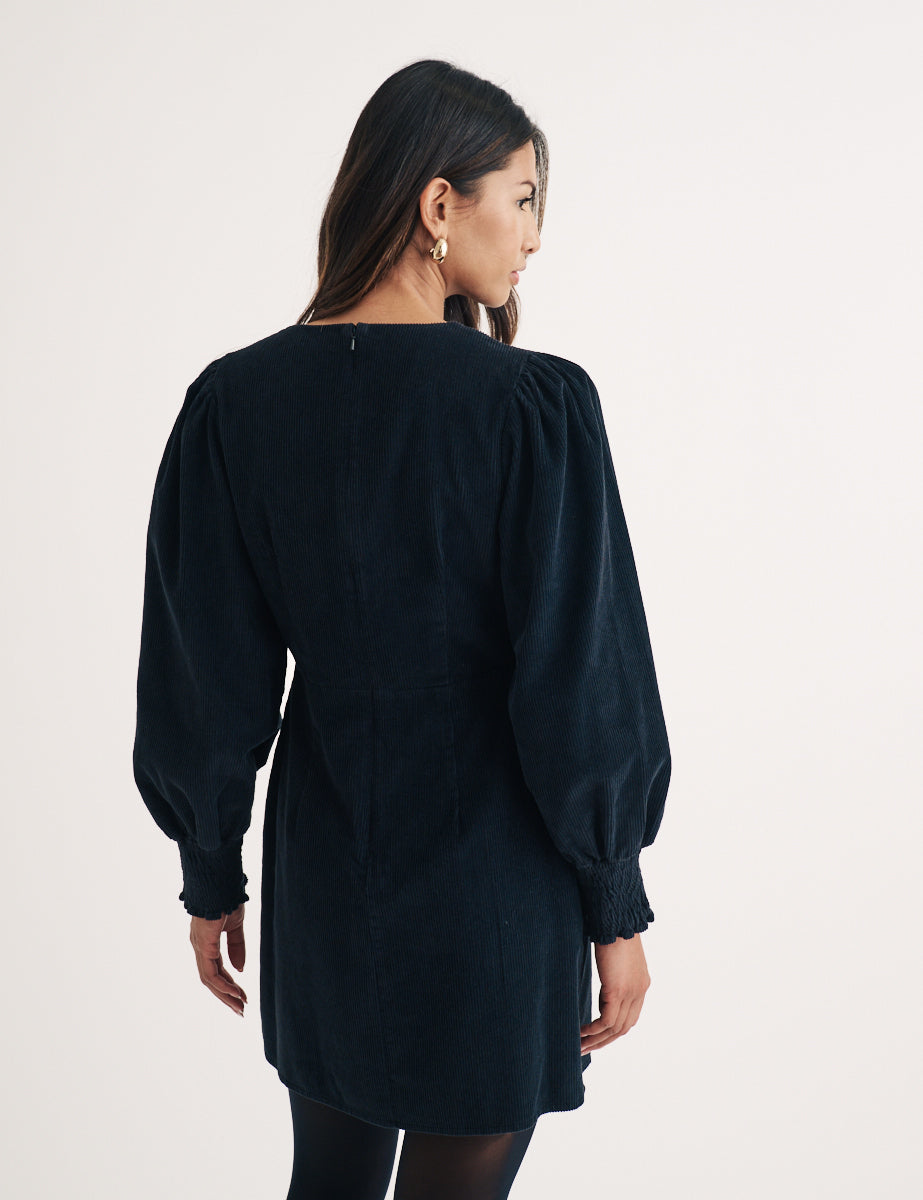 Black Cord Rigga Mini Dress