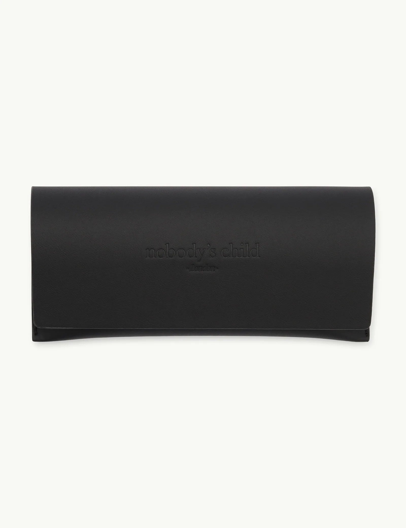 Black Oval Flare Sunglasses