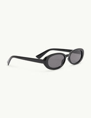 Black Oval Halo Sunglasses