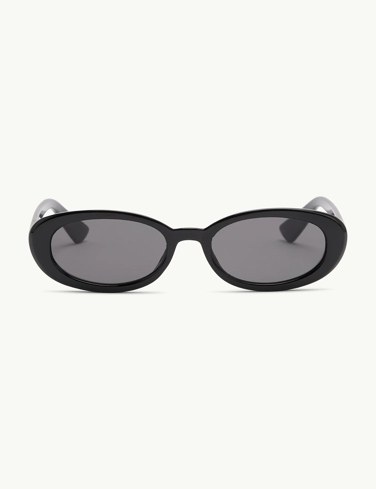 Black Oval Halo Sunglasses