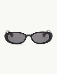 Black Oval Halo Sunglasses