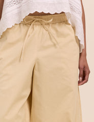 Butter Yellow Barrel Leg Trousers