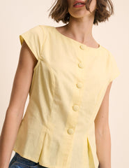 Butter Yellow Gretchen Top