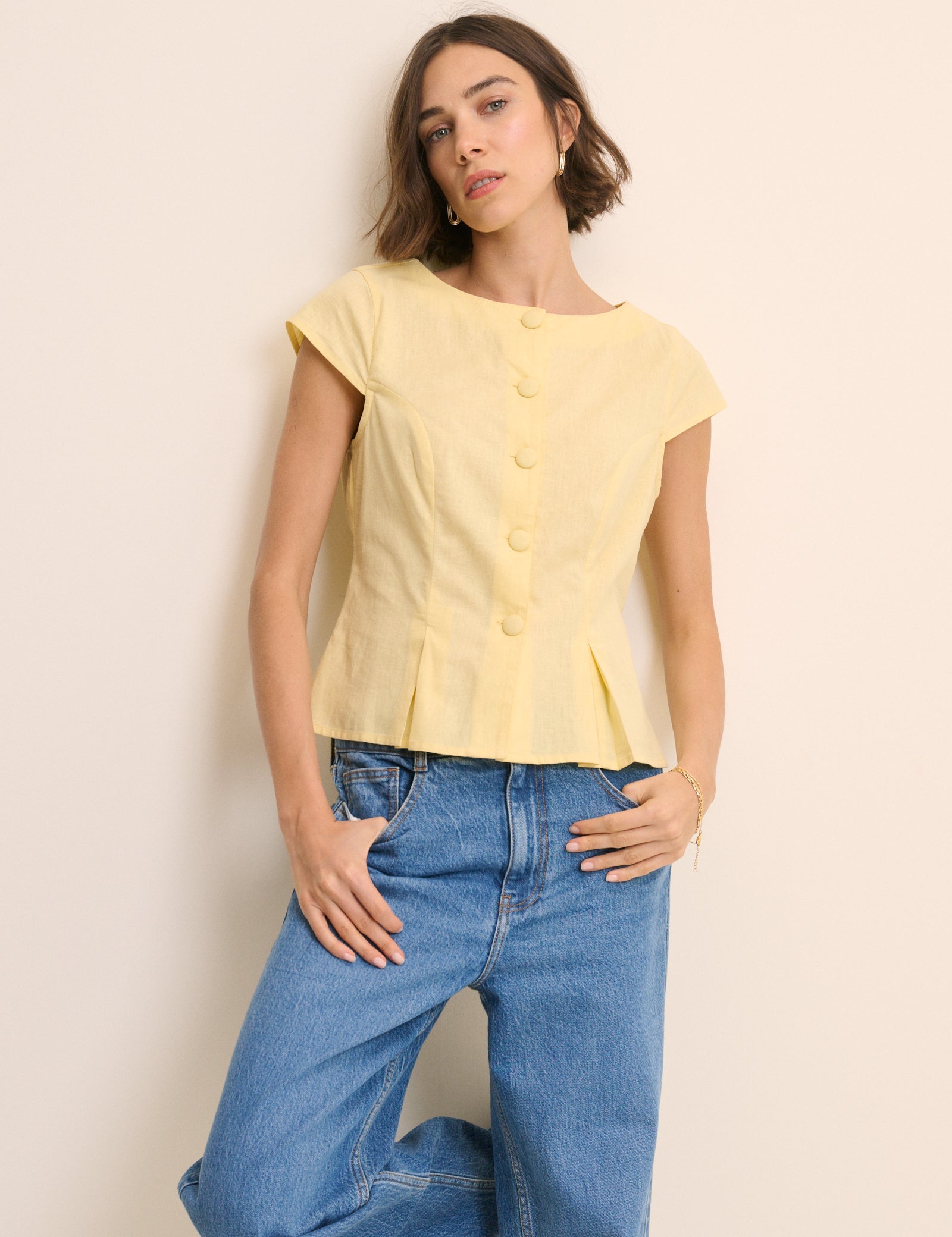 Butter Yellow Gretchen Top