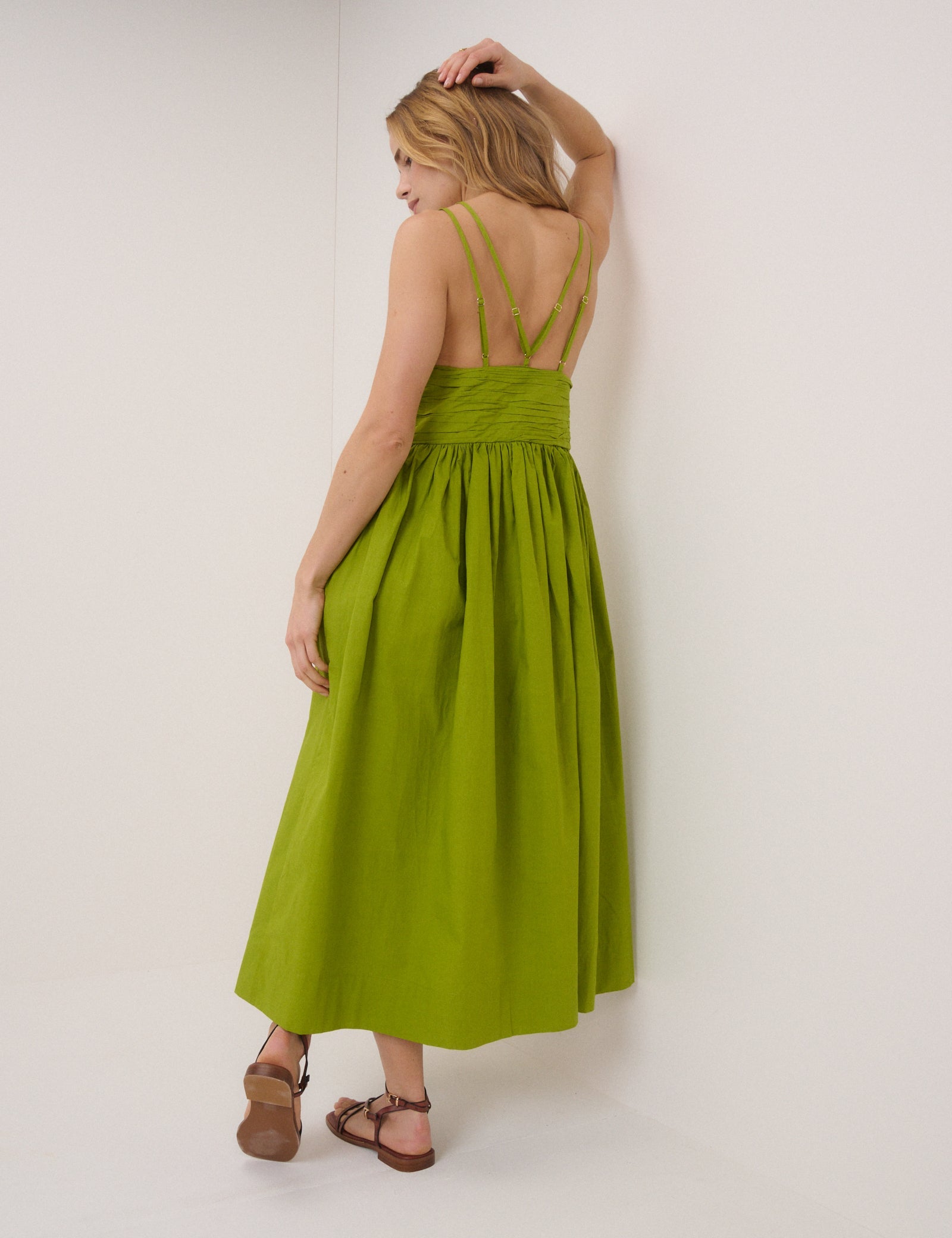 Green Dua Midi Dress