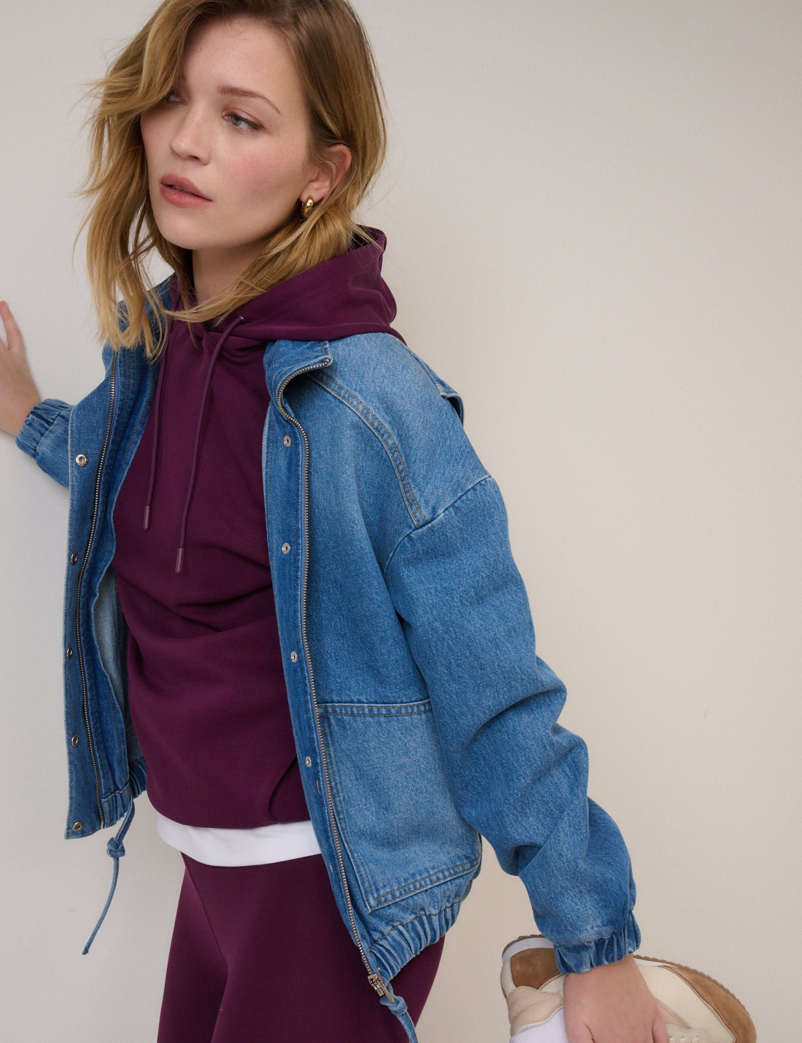 Burgundy Scuba Hoodie