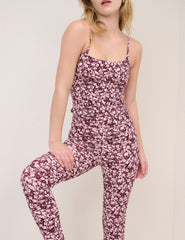 Pink Floral Athleisure Leggings