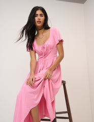 Pink Gia Midi Dress