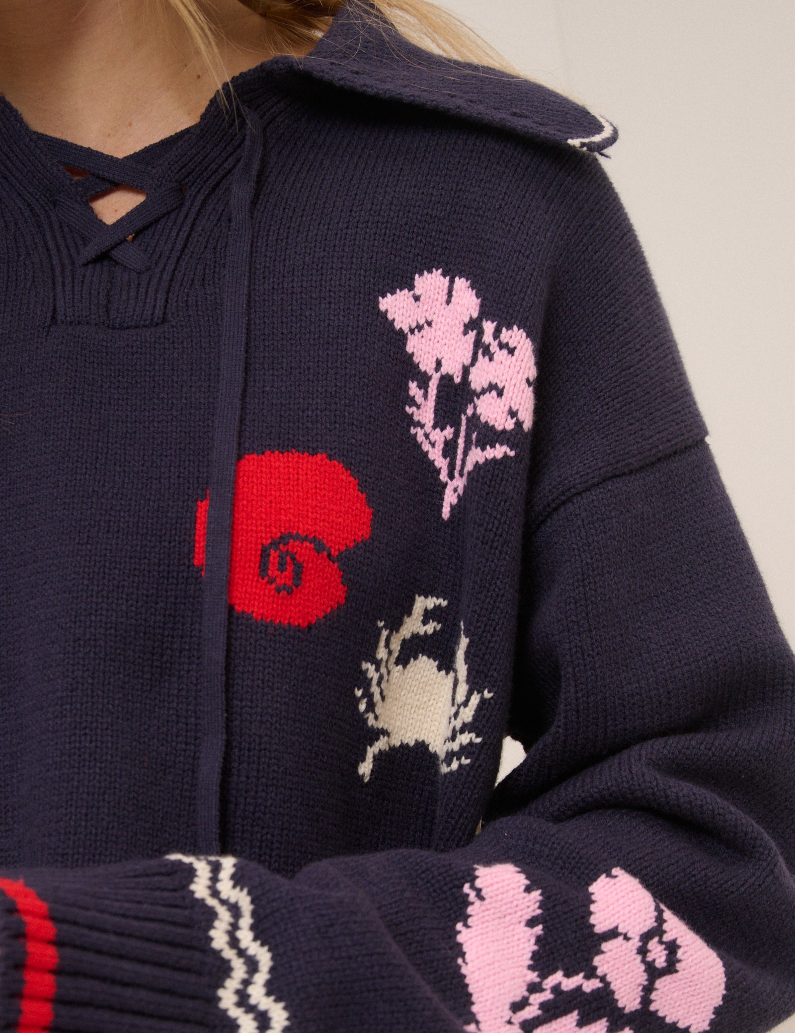 Navy Seascape Jumper