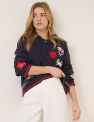 Navy Seascape Jumper