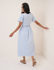 Light Blue Octavia Midi Dress