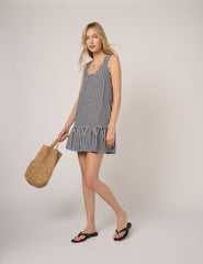 Black Gingham Millie Mini Dress