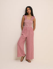 Red Gingham Maya Jumpsuit