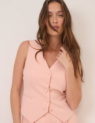 Peach Tailored Waistcoat