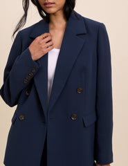 Navy Double Breasted Alicia Blazer