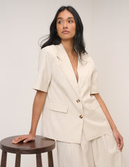 Stone Blazer & Trousers Set