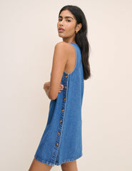 Izzie Pinny Denim Mini Dress