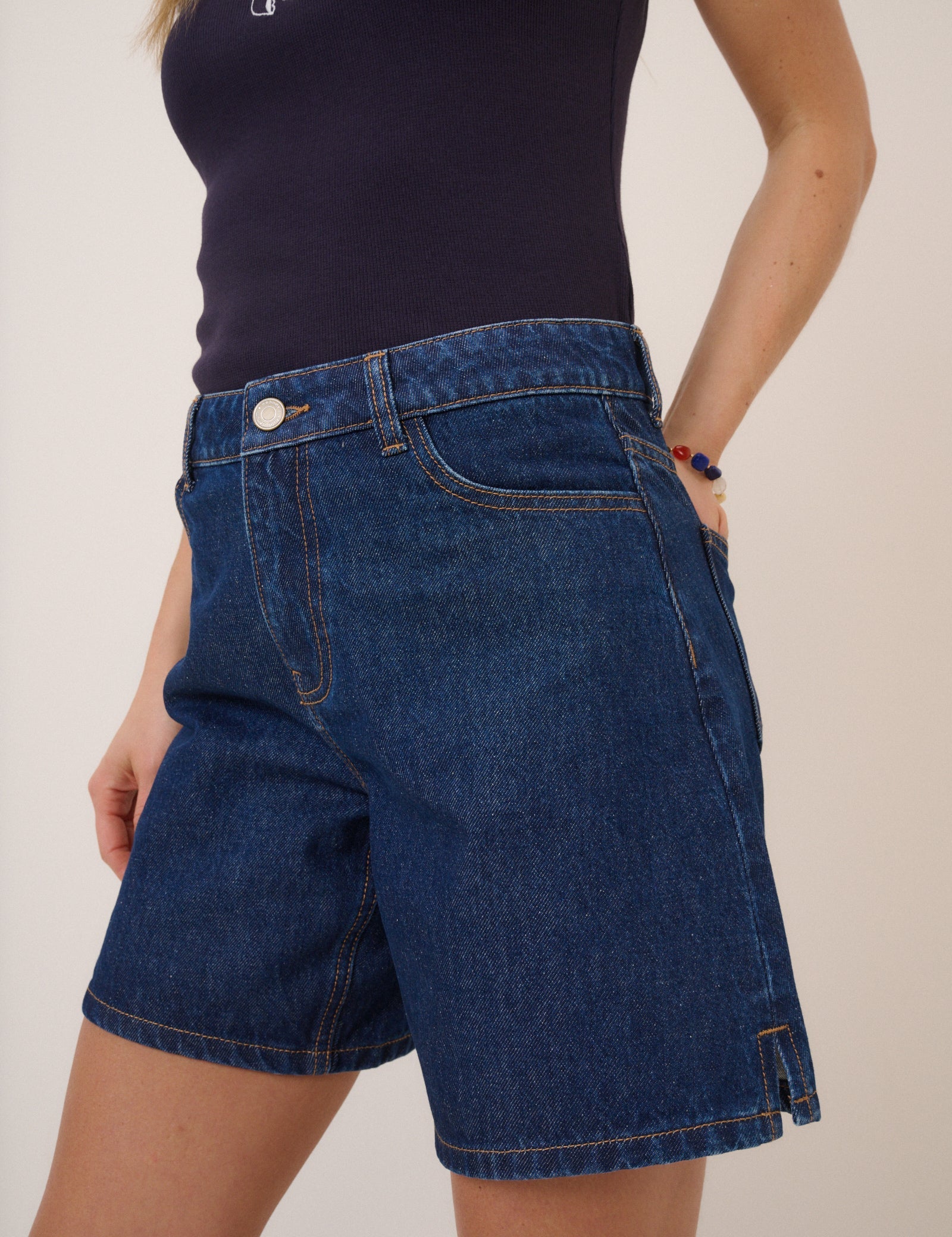 Dark Denim Bermuda Short