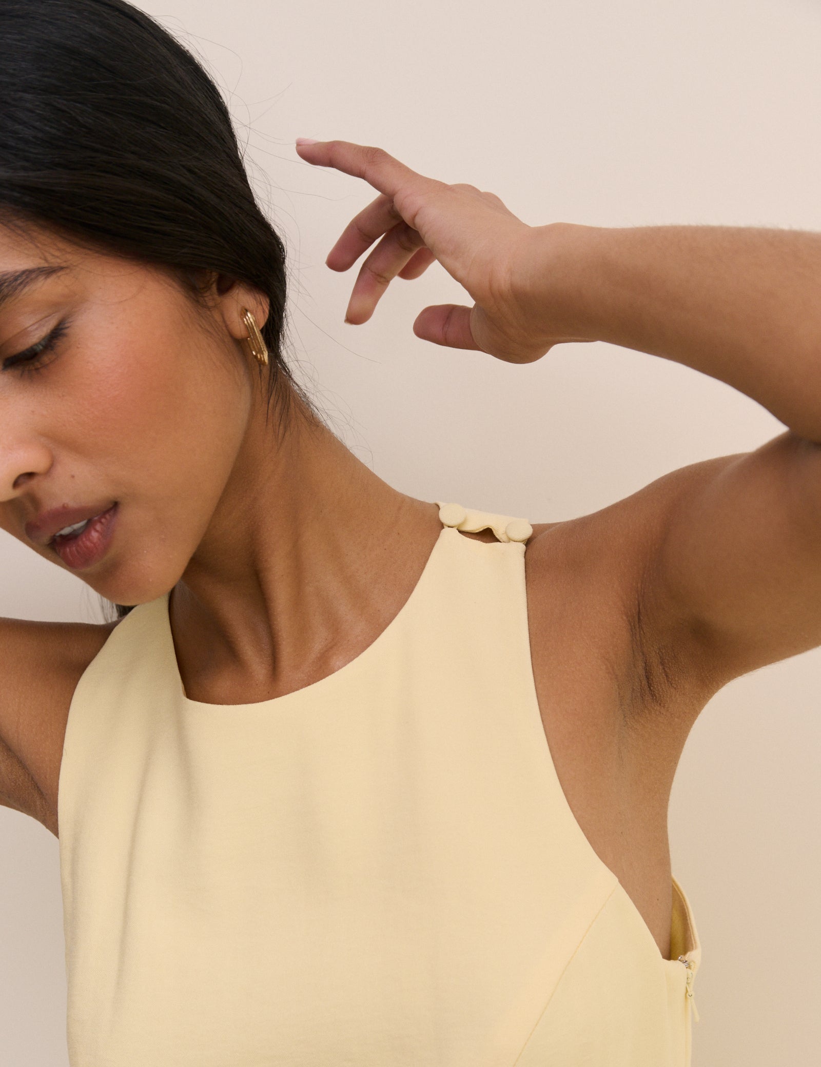 Butter Yellow Wide Leg Reign Jumpsuit