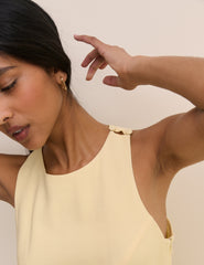 Butter Yellow Wide Leg Reign Jumpsuit