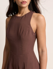 Brown Wide Leg Reign Jumpsuit